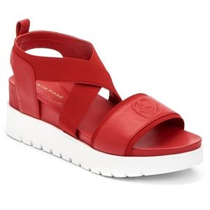 **SOLD** Taryn Rose Stephanie Red Platform sandals